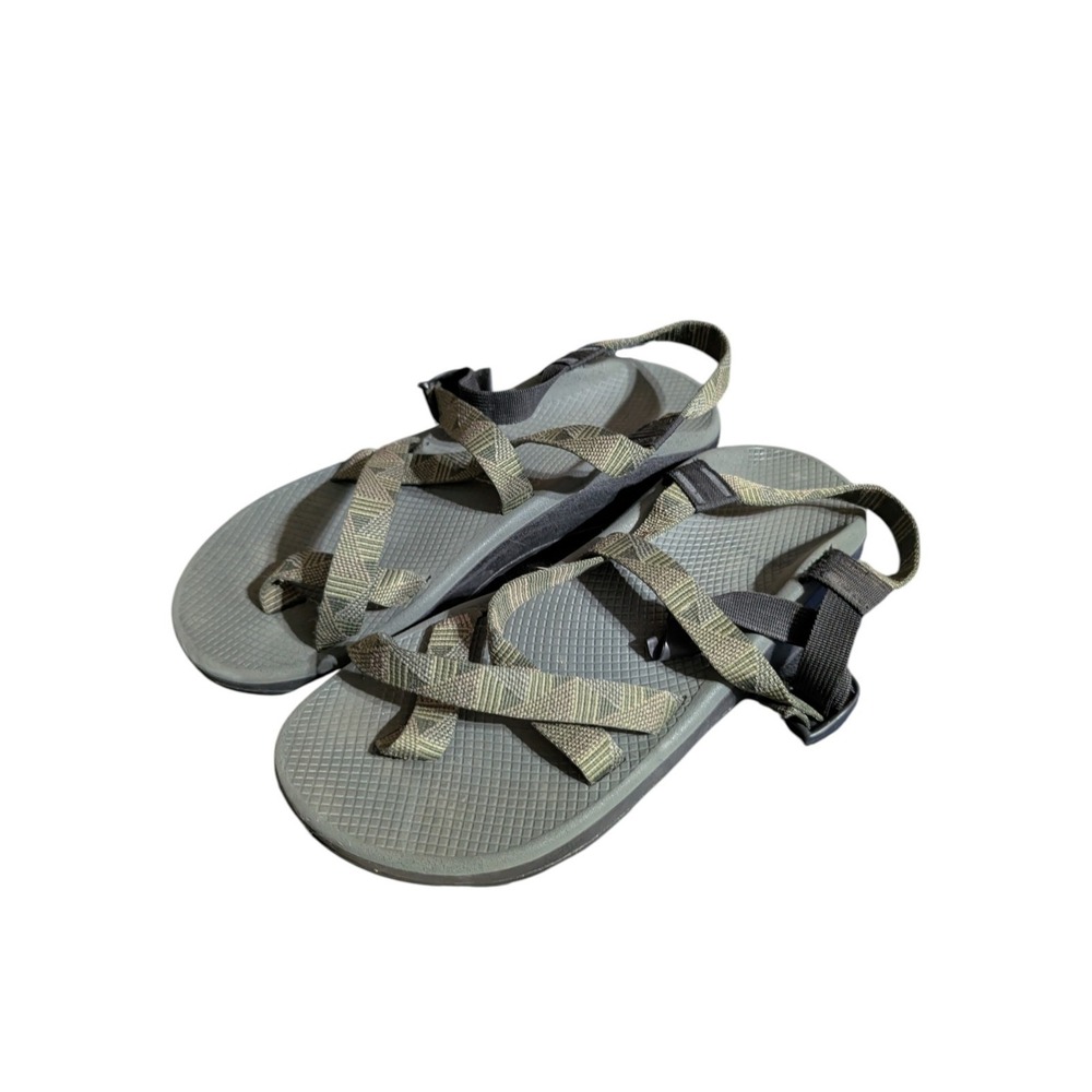 Chaco Green Geometric Vibram Athletic Hiking Sandals Mens Size 13